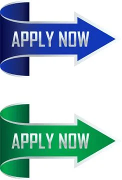 Apply now arrow Stock Illustration