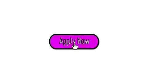 Apply now button with cursor icon on white abstract background. Stock Illustration