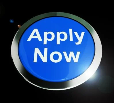 Apply Now Button In Green For Work Application Stock Illustration
