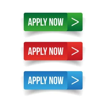 Apply Now button set Stock Illustration