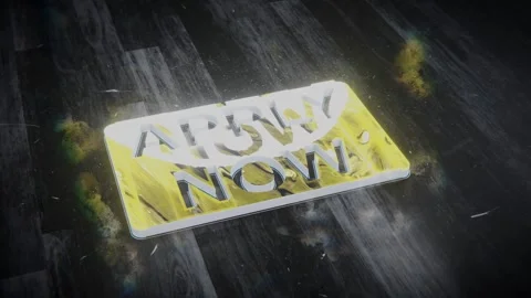 Apply now - extruded text pop Video stock 208661933