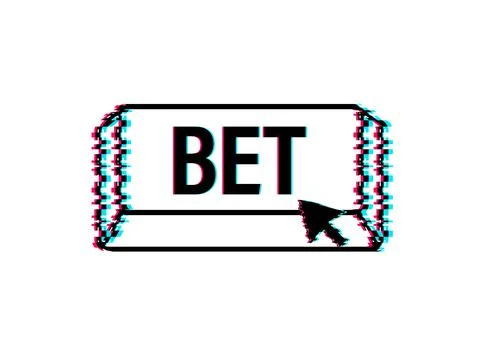 Apply now. Glitch icon. Arrow, cursor icon. Hand click. Online betting Vector Stock Illustration