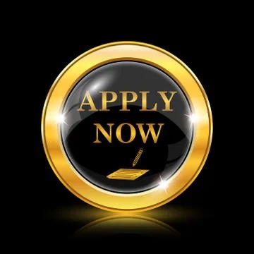 Apply now icon Ilustración de archivo