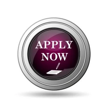 Apply now icon. internet button on white background.. イラスト素材