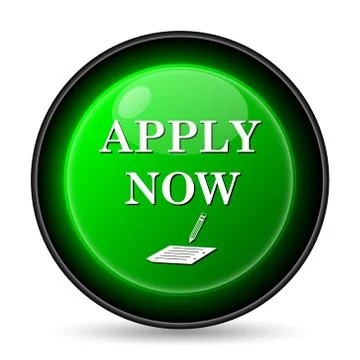 apply now icon. internet button on white background.. Stock Illustration