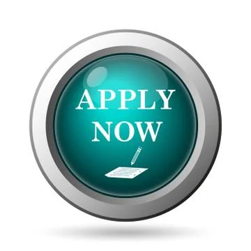 Apply now icon. internet button on white background.. Stock Illustration