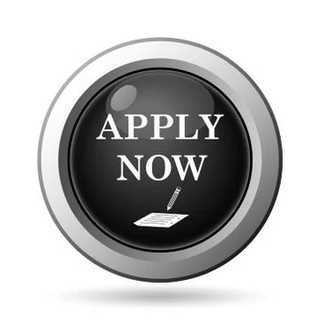 Apply now icon. Internet button on white background.. Stock Illustration