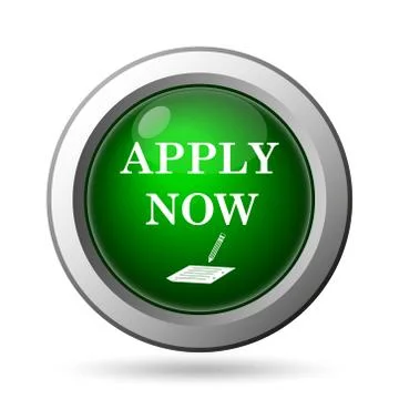 Apply now icon. Internet button on white background. Ilustración de archivo