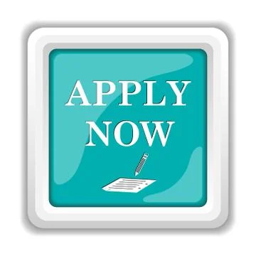Apply now icon. Internet button on white background.. Stock Illustration