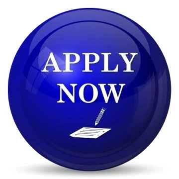 Apply now icon. Internet button on white background.. Stock Illustration