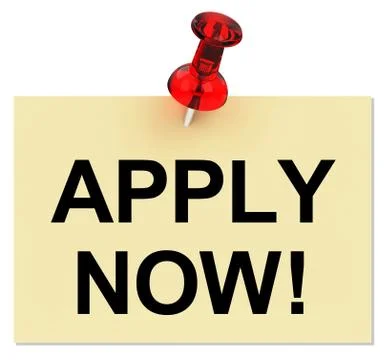 Apply now Stock Illustration