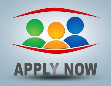 Apply now Illustrazione stock