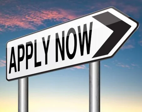 Apply now Stock Illustration