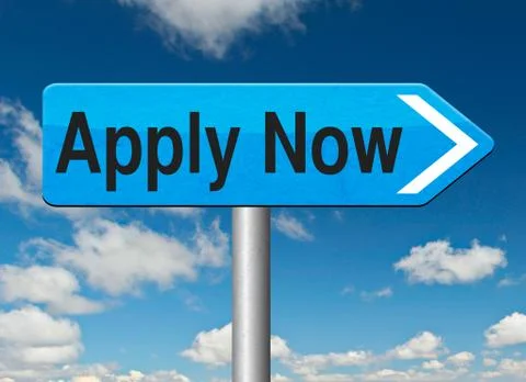 Apply now Illustrazione stock