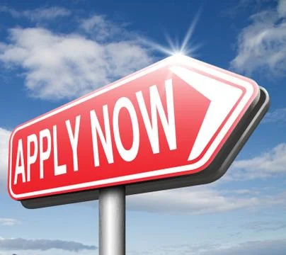 Apply now Stock Illustration