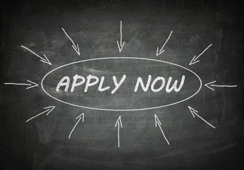 Apply now Illustrazione stock