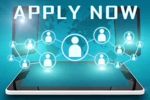 Apply now Stock Illustration