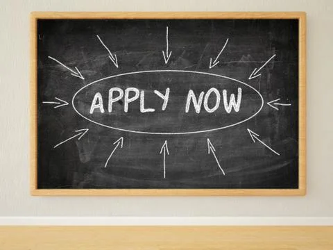 Apply now Illustrazione stock