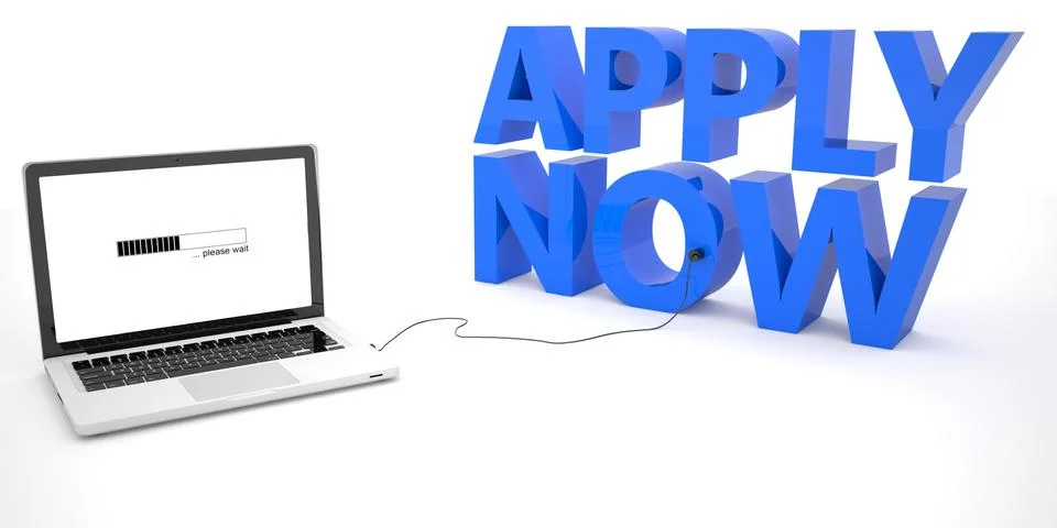 Apply now Stock Illustration