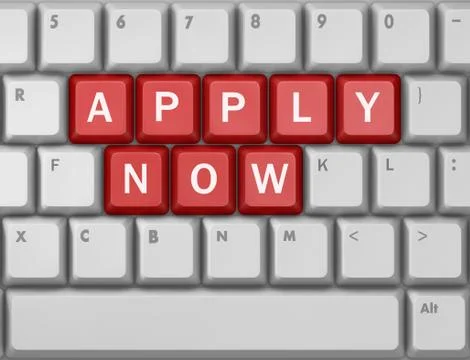 Apply now Stock-Illustration