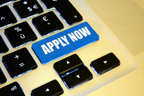 Apply now key Stock Photos