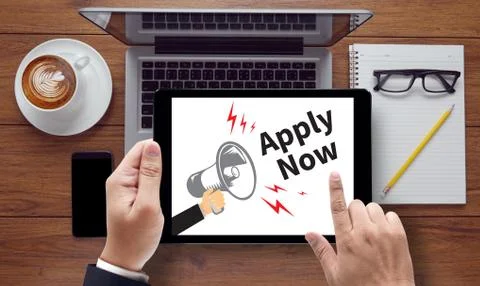 Apply Now Fotos Stock