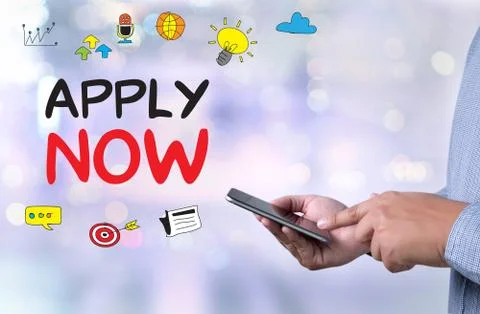 Apply Now Fotos Stock