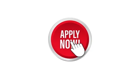 Apply now. Web banner. Arrow, cursor icon. Arrow icon. Hand click. Motion Stock Footage 156616474