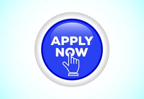 Apply now web button. Suitable for mobile app, and website UI design. Stock Illustration