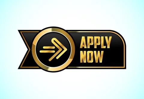 Apply now web button. Suitable for mobile app, and website UI design. Stock Illustration
