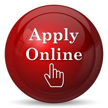 Apply online icon. Internet button on white background.. イラスト素材