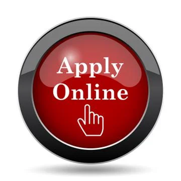 Apply online icon. Internet button on white background.. イラスト素材