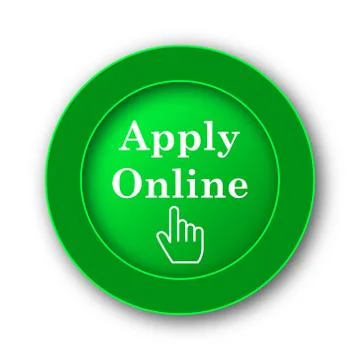 Apply online icon. Internet button on white background.. イラスト素材