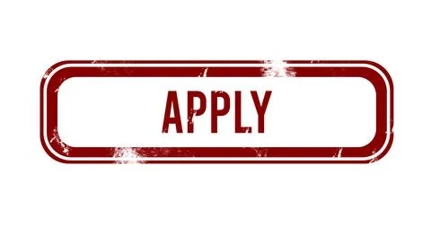 Apply - red grunge button, stamp Stock Photos