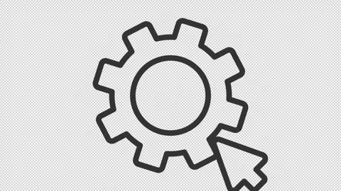 Apply settings icon animation Video stock 241773219
