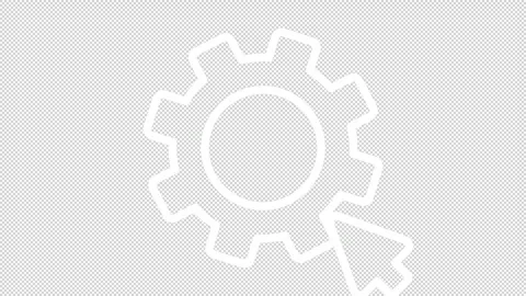 Apply settings white icon animation Video stock 242482879