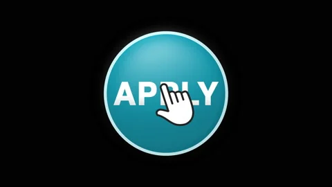Apply Text Button Click Animation on Black Background and Green Screen Stock Footage 155724715