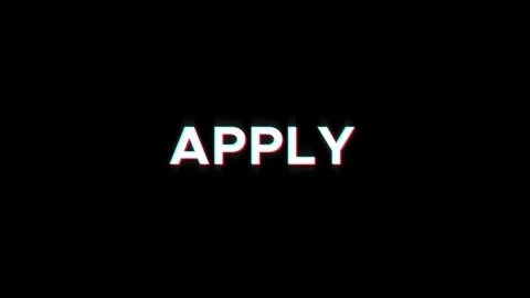 Apply text glitch animation effect abstract on black background Stock Footage 313020573