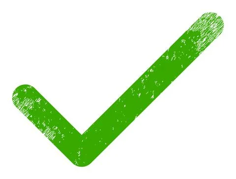 Apply Tick Scratched Icon Vector Stock Illustration