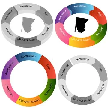 Applying to college Stock Illustration