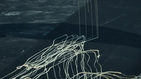 Applying glue to the material (roofing material) for waterproofing the roof 스톡 동영상 127581004