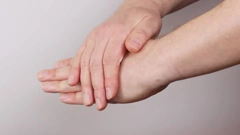 Applying Handcream Stock Footage 323246130