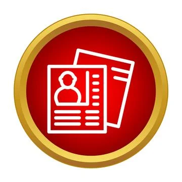 Applying for a human resources job application with resume Stock Illustration