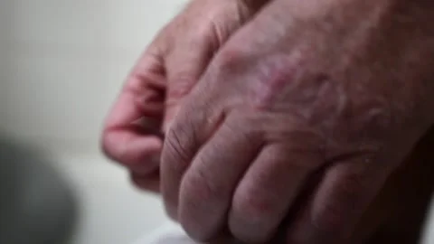 Applying a medical layer of varnish Stock Footage 196154243