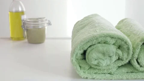 Applying moisturizing cream Stock Footage 69242953