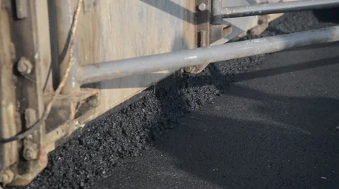 Applying a new layer of asphalt on the highway 動画素材 47886592