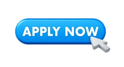 Applying now by clicking website button with cursor icon Stock Illustration