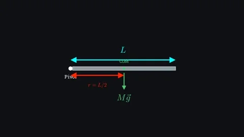 Applying the principles of rotational dynamics 스톡 동영상 335190424