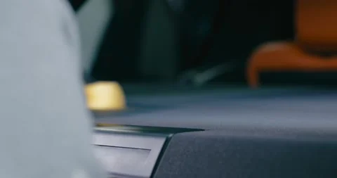 Applying Protective Cleaner to Car Trunk Mat 8 Stock Footage 293921244