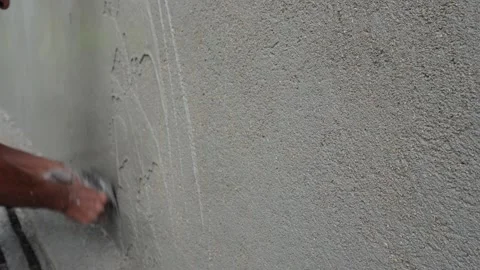 Applying Wall Plaster Stock Footage 340760719